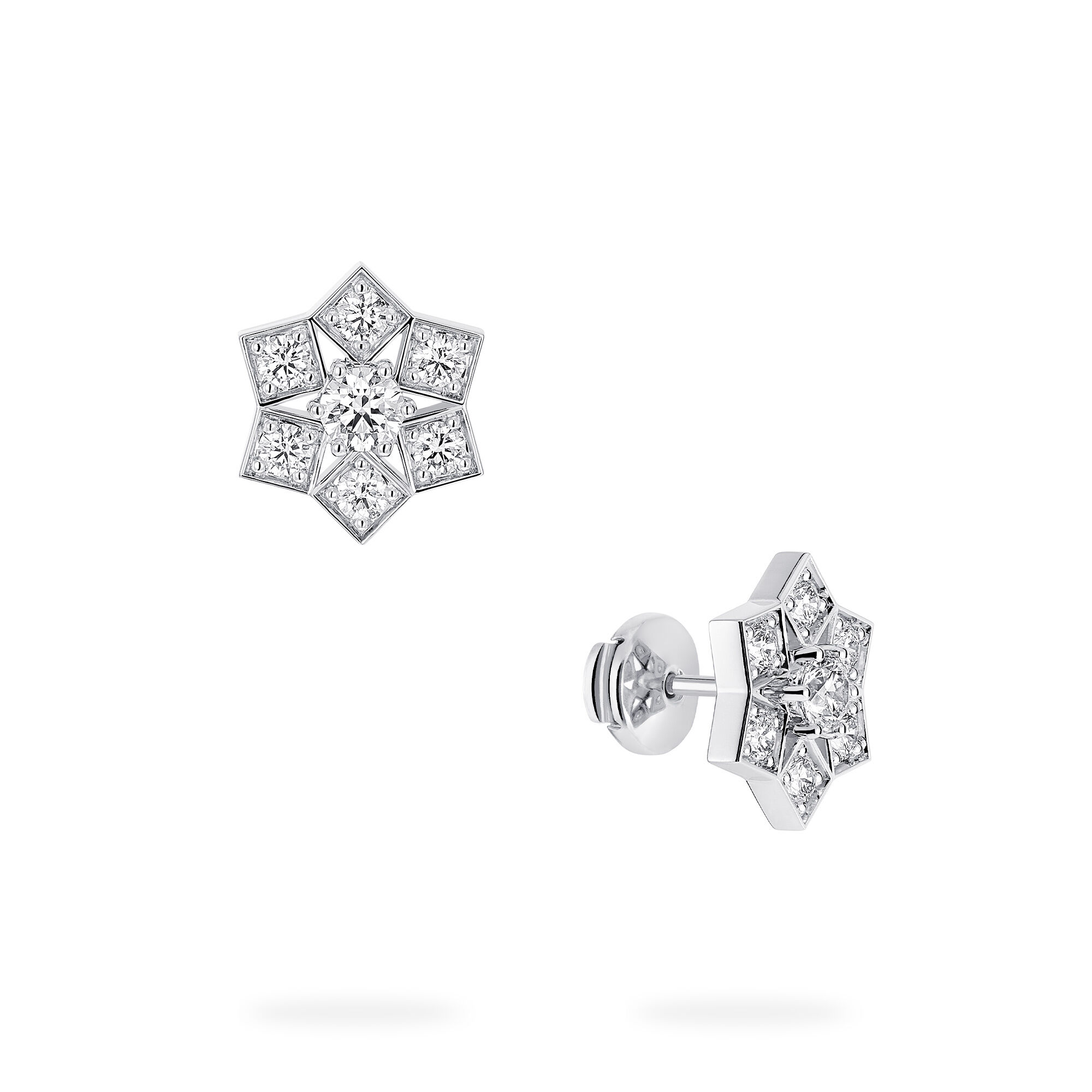 Snowflake stud earrings shop
